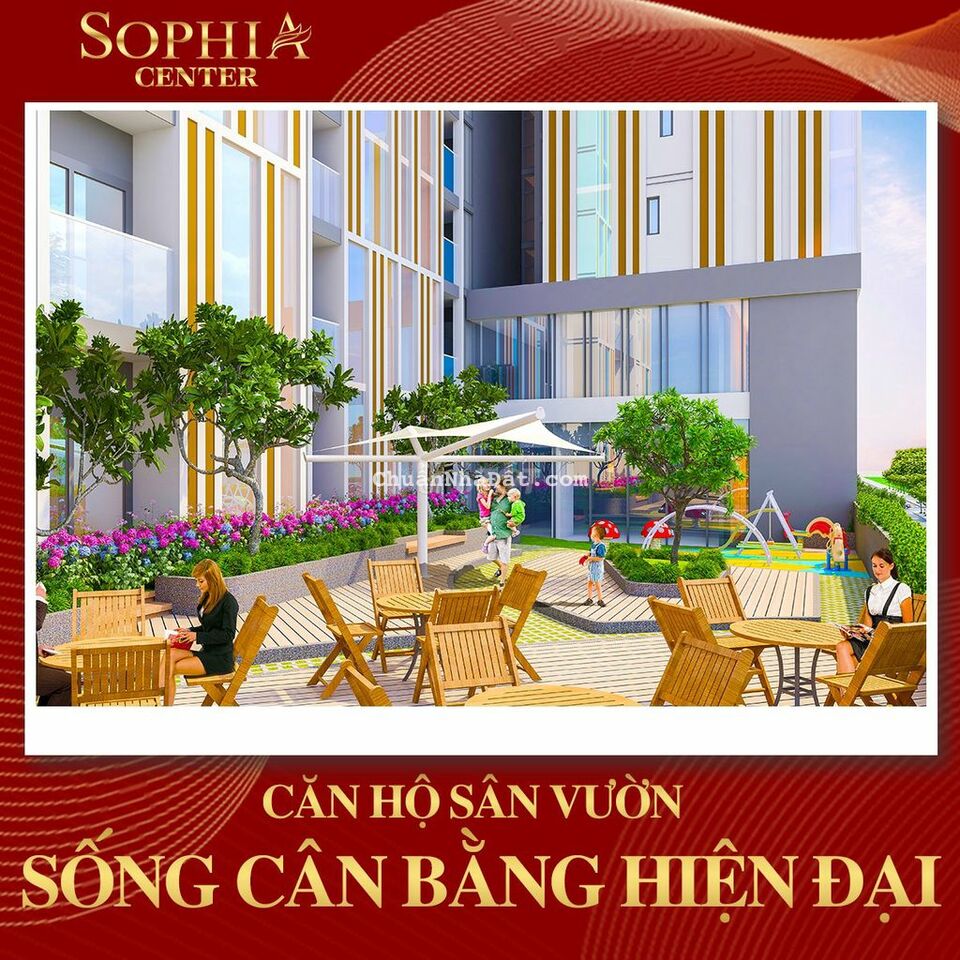 Căn hộ Sophia Center 1 phòng ngủ, 32.76m2, tầng chuyên gia, hoàn thiện