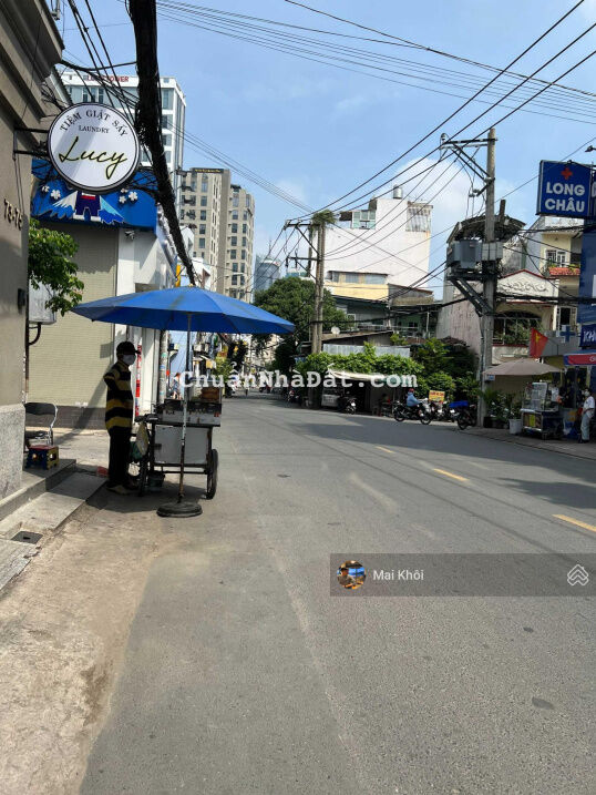 Giáp phường Đakao Q1! Mặt tiền đoạn Nguyễn Cửu Vân Q. Bình Thạnh (5,2x15m) xây hầm 6 tầng