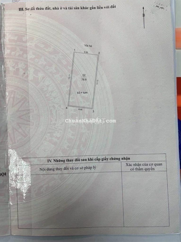 Bán nhà mặt phố quận ủy Đống Đa 79m, mặt tiền 6m , 8 tầng, kinh doanh.