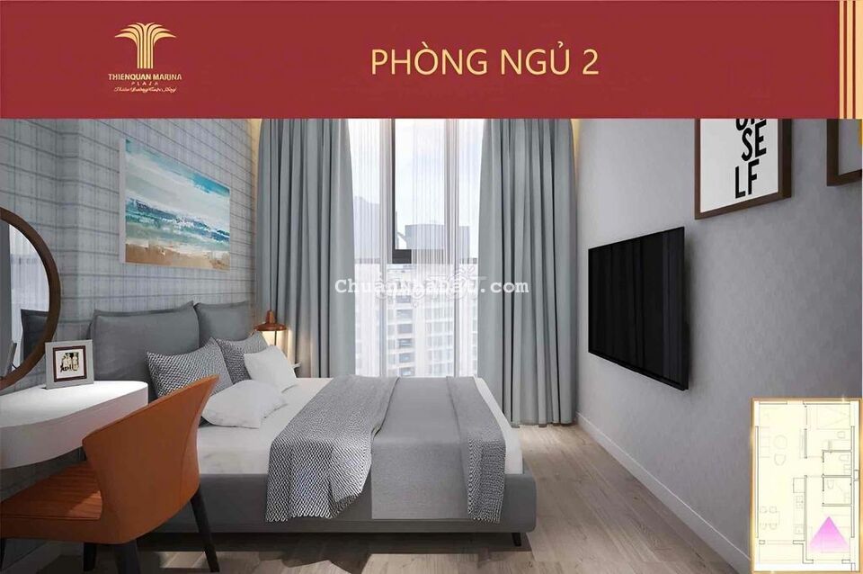 Thiên Quân Marina Plaza Cần Thơ 2 phòng ngủ gần ĐH Y Dược CT