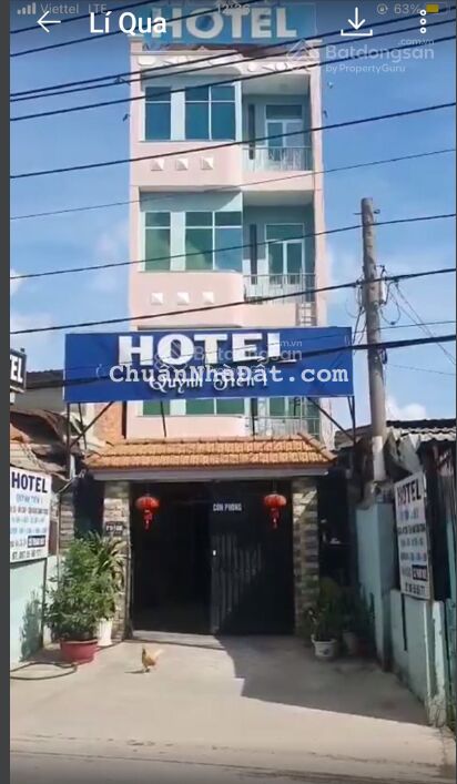 Cần bán khách sạn mặt tiền đường Hương Lộ 80, ấp 6 xã Vĩnh Lộc A. Diện tích 5 mx30 m. Giá 14 tỷ