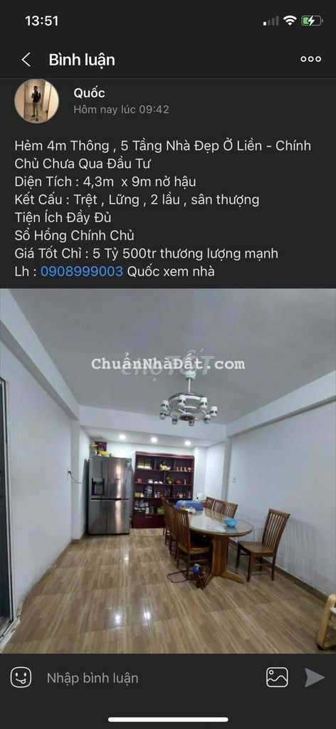 MTNB ÂU CƠ , nhà 6 lầu mới , khu viên chức