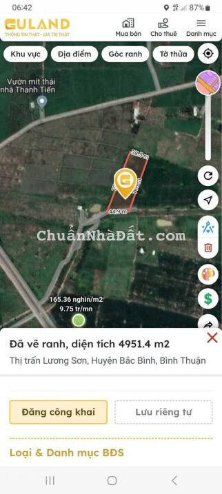 Bán 5000m2 đất cách TP HCM chỉ hơn 2,5h di chuyển, ngay khu dân cư, làm nhà vườn đẹp, giá 520 triệu